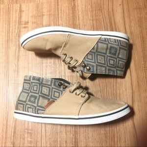 Vans Tan with Pattern